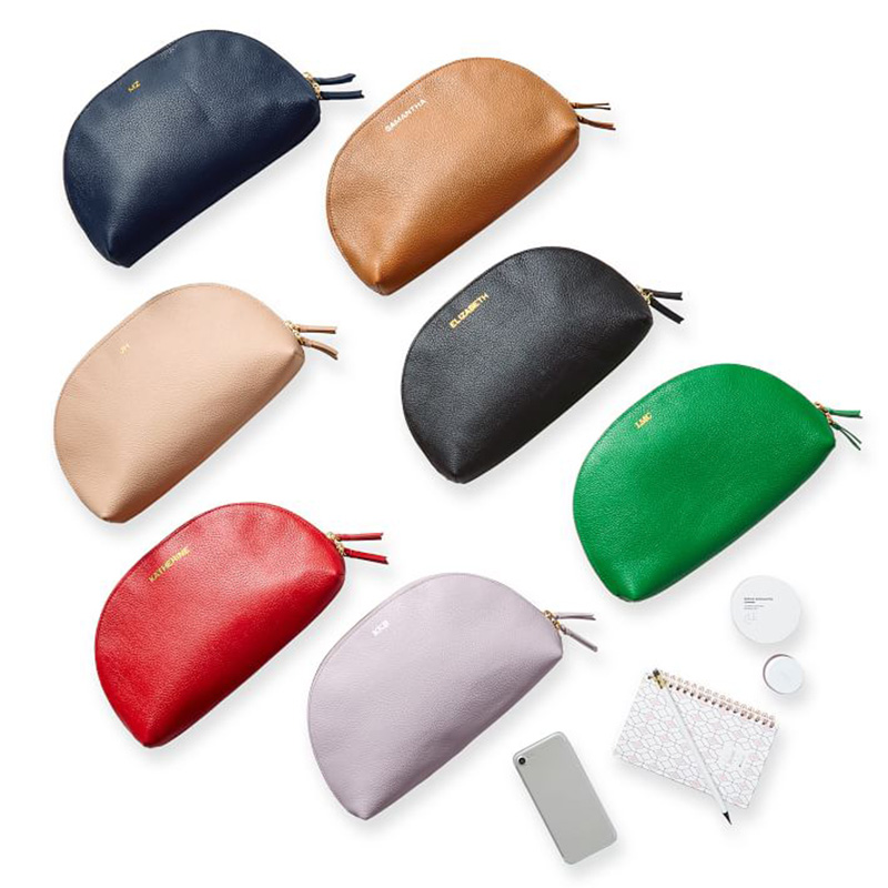 Cosmetic bag handheld portable travel chemical leather storage bag3